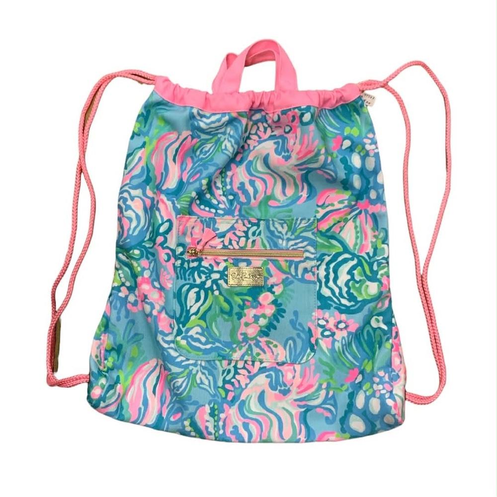 Lilly Pulitzer for Target Pink and Blue Patterned Backpack